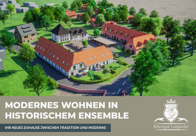 Visualisierung Rittergut Langreder – Ihr neues Zuhause zwischen Tradition und Moderne