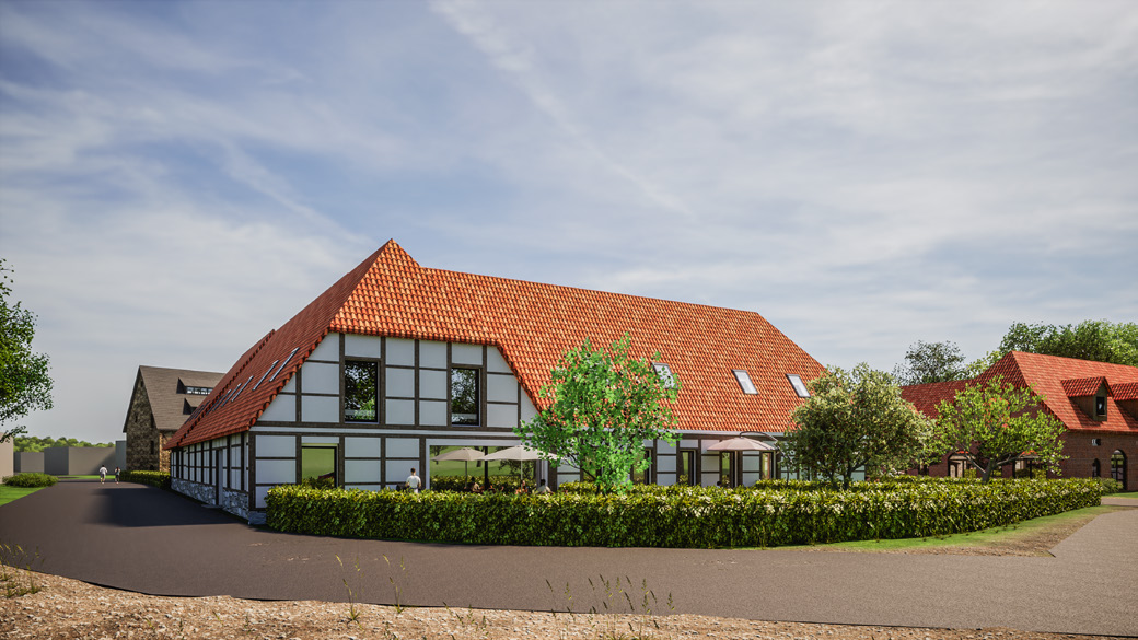 Visualisierung Wohnhaus im Quartier